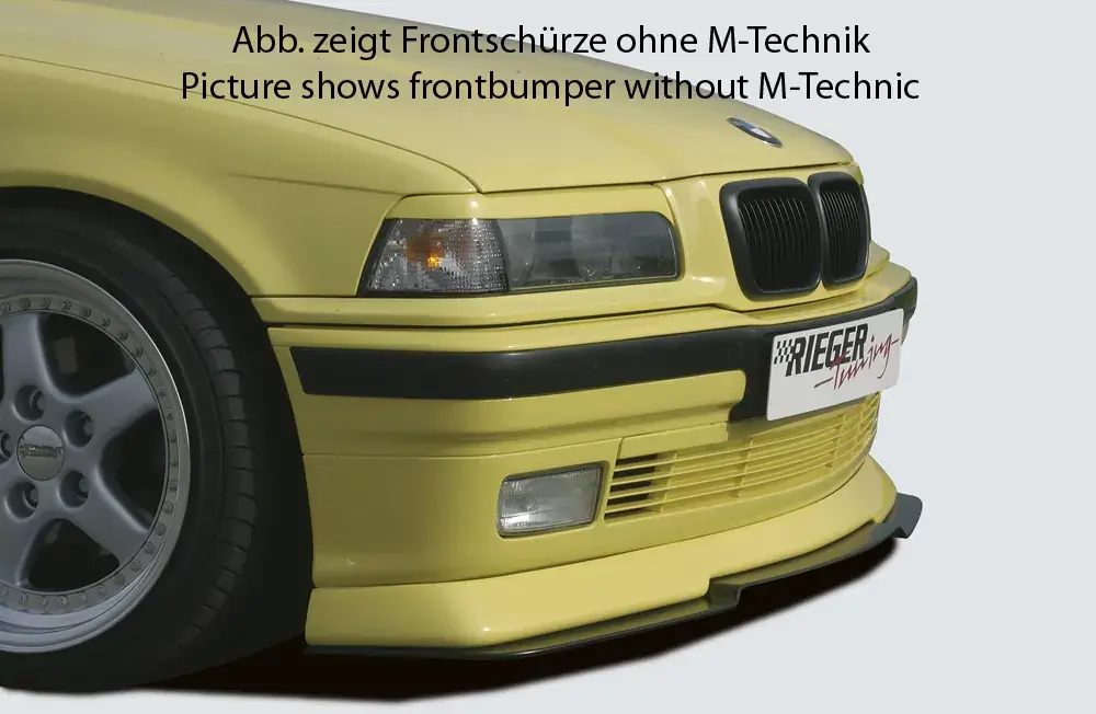 Rabatt Rieger Spoilerlippe passend für BMW 3er E36 Limousine