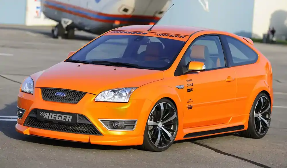 Rieger Spoilerlippe passend für Ford Focus 2 ST 3-tür. 10.05–01.08 (bis Facelift) Must-Have