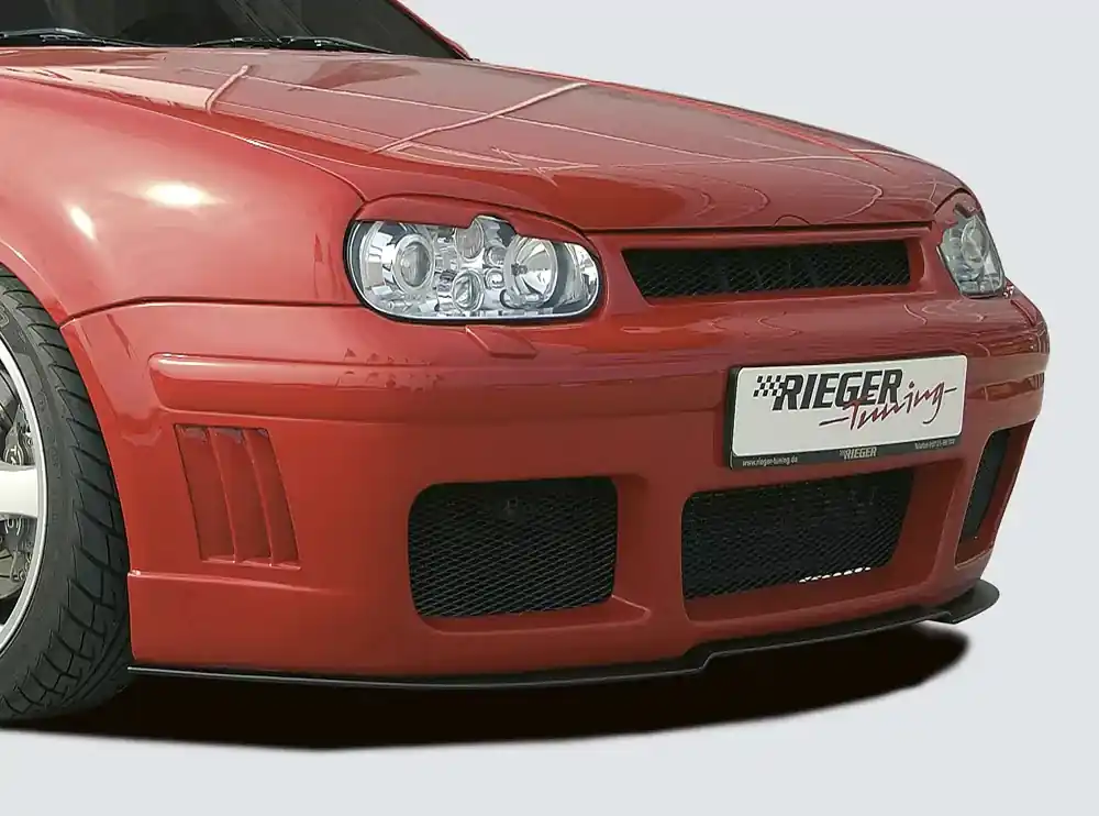 Rieger Spoilerstoßstange RS-Four-Look passend für VW Golf 4 5-tür. (10/97–03) Schnäppchen