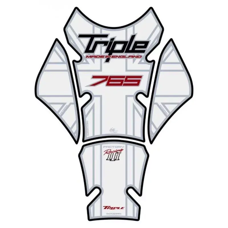 Motografix 3D Gel Tankpad passend für Triumph Street Triple 765 Direkt Vom Hersteller