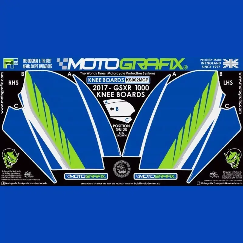 Günstig Motografix Tankschutz Knie Pads passend für Suzuki GSX-R 1000 / R 2017
