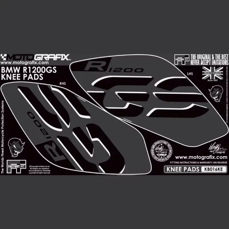 Bestpreis Motografix Tankschutz Knie Pads passend für BMW R1200 GS 2017