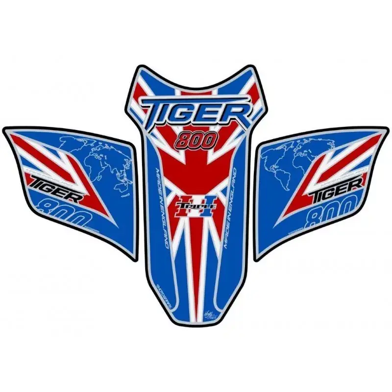 Motografix 3D Gel Tank Pad Protector TT029BUJ passend für Triumph Tiger 800 Neuheit