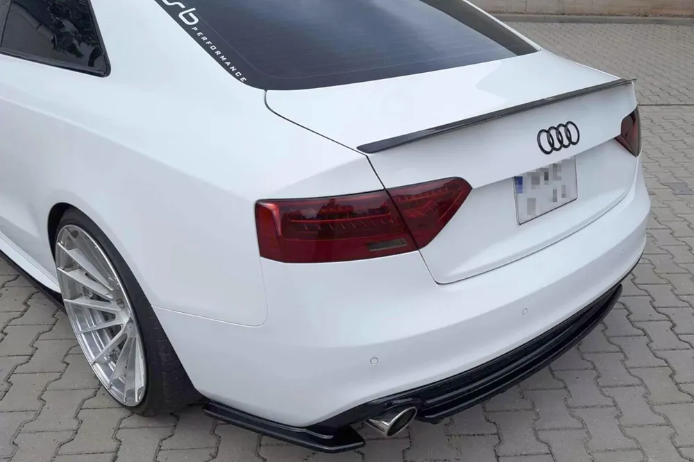 Heck Ansatz Flaps Diffusor passend für Audi A5 S-Line 8T Facelift Neu