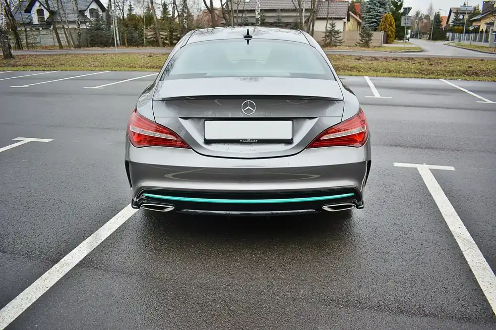 Meistverkauft Heck Ansatz Flaps Diffusor passend für Mercedes CLA C117 AMG-LINE Facelift