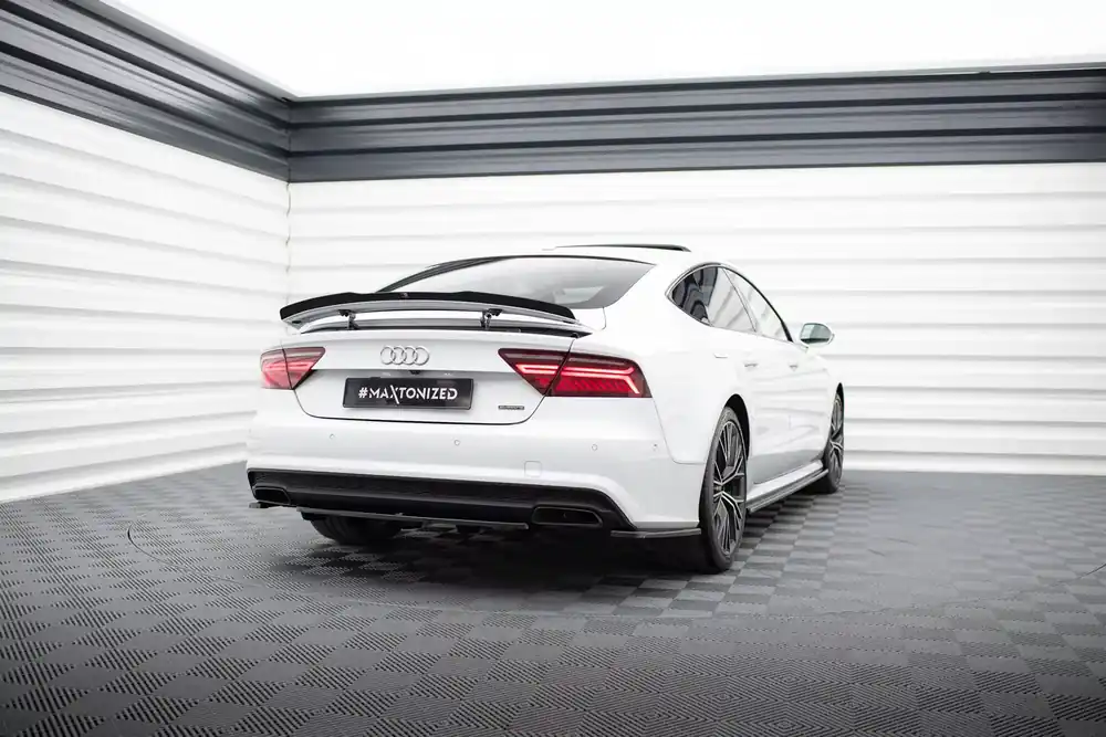 Nur Heute Heck Ansatz Flaps Diffusor passend für Audi A7 S-Line Facelift