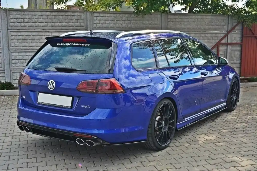 Heck Ansatz Flaps Diffusor passend für VW Golf 7 R Variant Markenprodukt