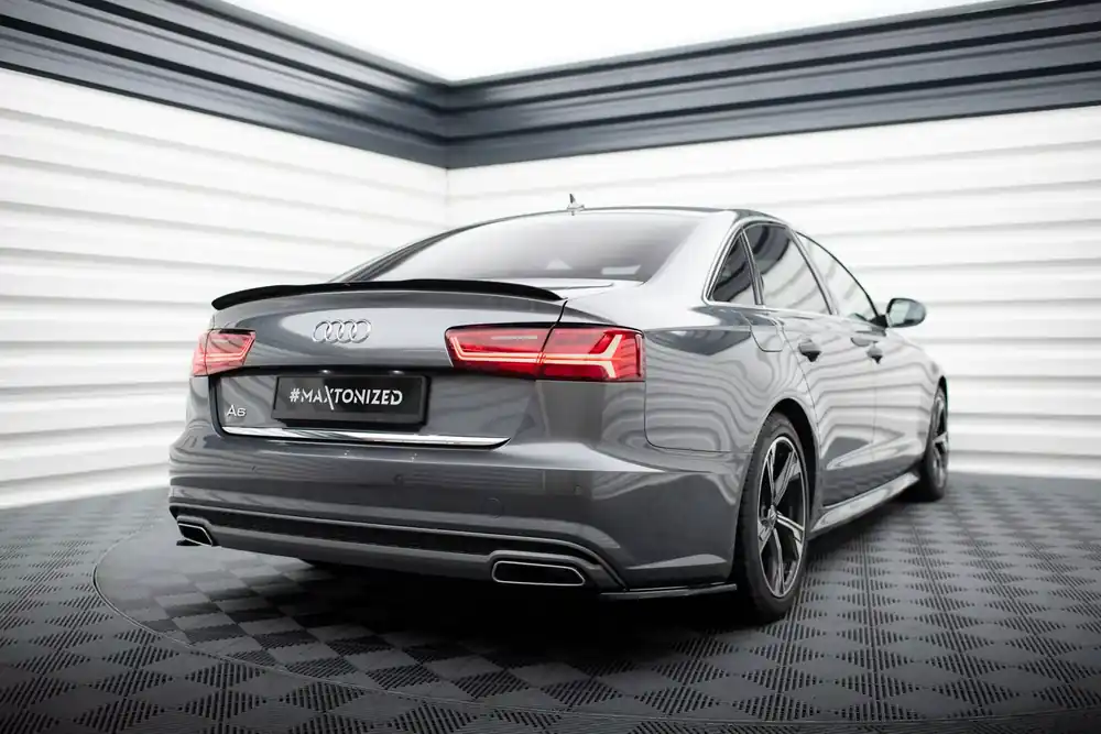 Geprüft Spoiler CAP passend für Audi A6 / A6 S-line / S6 Limousine C7 Facelift