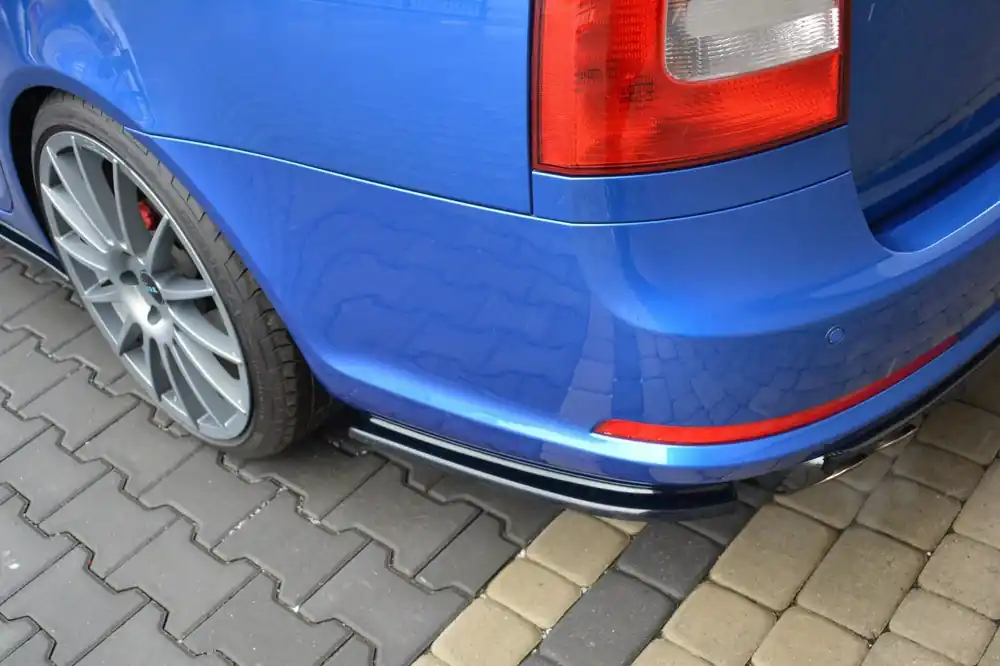 Heck Ansatz Flaps Diffusor passend für Skoda Octavia RS Mk2 / Mk2 FL Limousine / Combi Solange Der Vorrat Reicht
