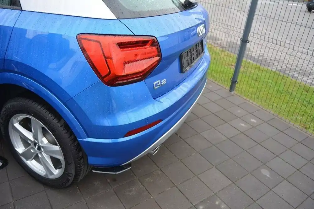 Heck Ansatz Flaps Diffusor passend für Audi Q2 Mk.1 Preis Gesenkt