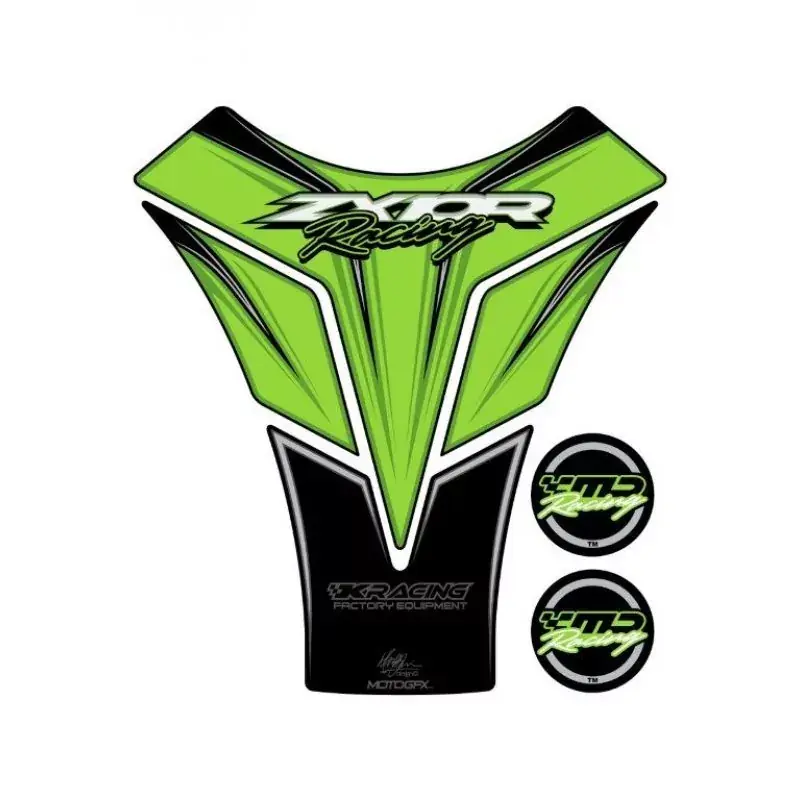 Versand Am Gleichen Tag Motografix 3D Gel Tank Pad passend für Kawasaki ZX 10 R Racing Green
