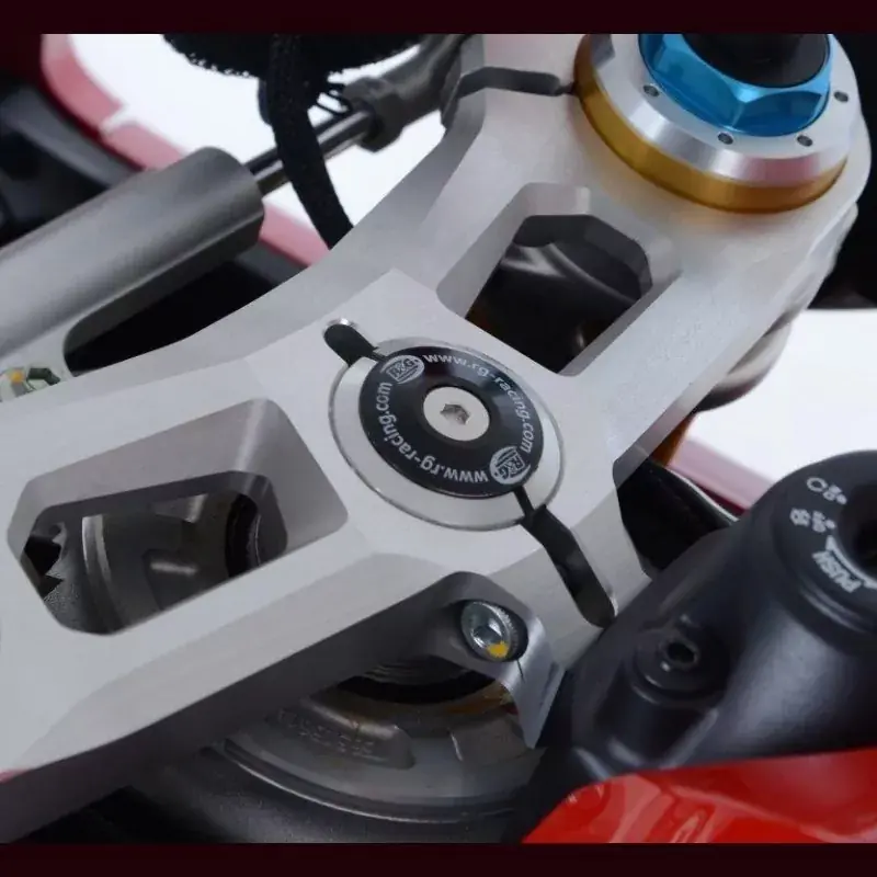 Preisknaller R&G Gabelkopf Abdeckung passend für Ducati Panigale V4 / Streetfighter V4 V2 2020-2024