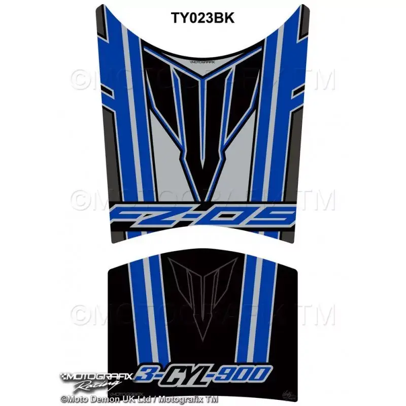 Motografix 3D Gel Tank Pad Blue/Black passend für Yamaha FZ-09 Must-Have