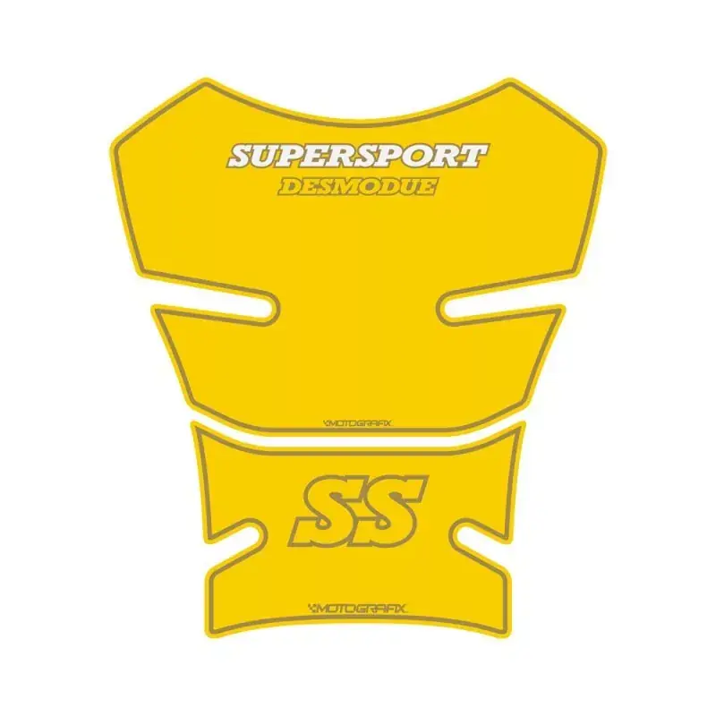 Motografix 3D Gel Tank Pad Protector Gelb passend für Ducati SS Supersport Sale