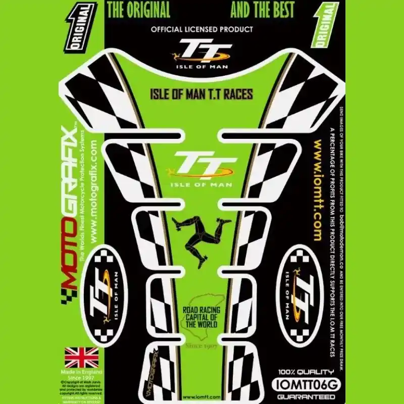 Sonderaktion Motografix Isle Of Man TT Races Official Licensed 3D Gel Tank Pad Protector IOMTT06G