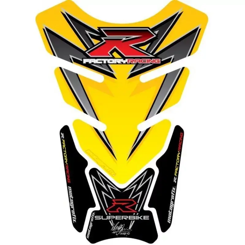 Motografix 3D Gel Tank Pad passend für Suzuki GSX-R 600 750 1000 TS016Y Preis Gesenkt