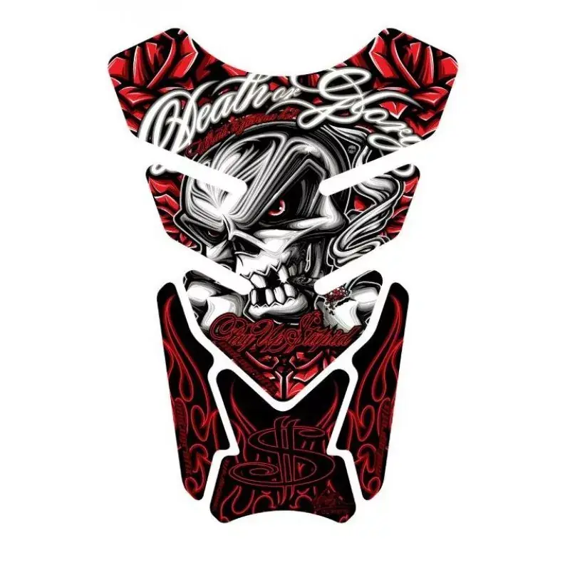 Motografix Death or Glory - Pay Up Stupid Red 3D Gel Tankpad Protector ST086R Schnäppchen