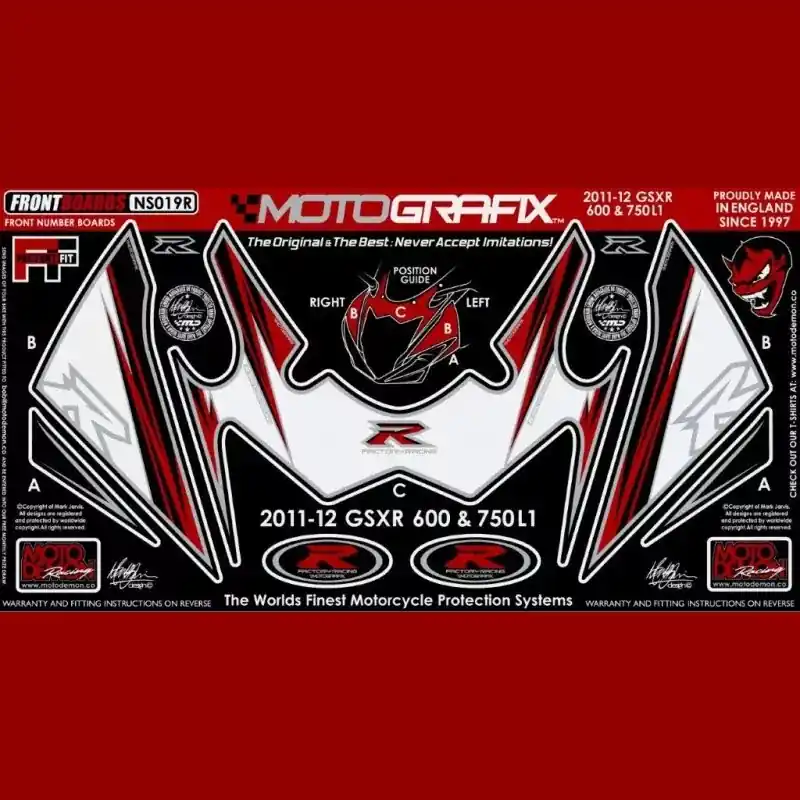 Beliebt Motografix Steinschlagschutz vorn passend für Suzuki GSX-R 600 / 750 2011–