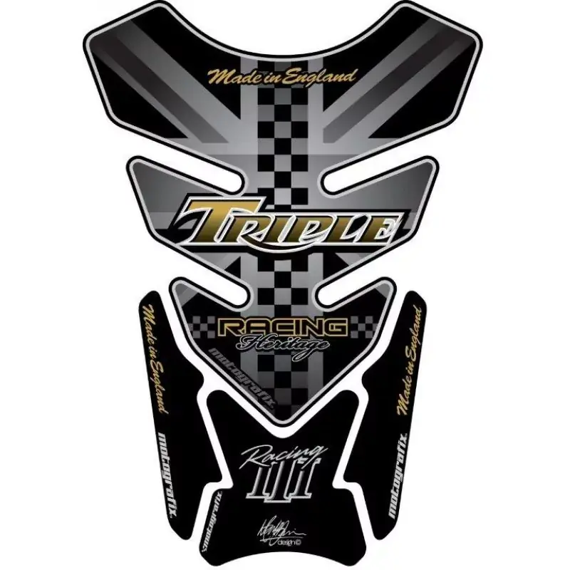 Motografix 3D Gel Tank Pad Protector TT013KS passend für Triumph Triple Direktkauf