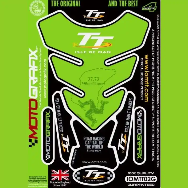 Motografix Isle Of Man TT 3D Gel Tank Pad Protector IOMTT02G Sofort Bestellen