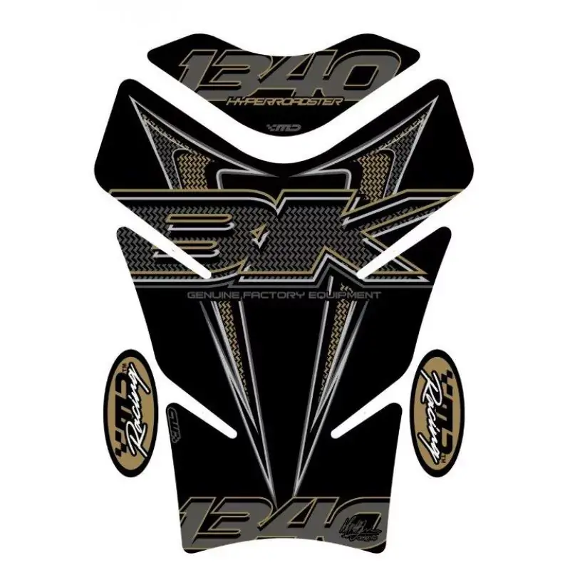 Motografix 3D Gel Tank Pad Black Oversized passend für Suzuki B-King Sonderangebot