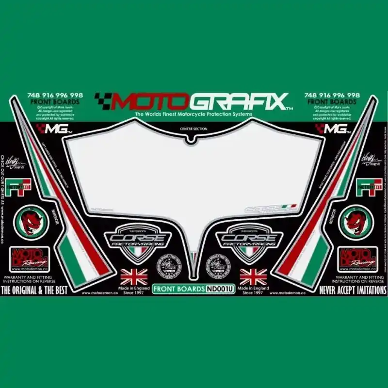 Nur Heute Motografix Steinschlagschutz vorn passend für Ducati 748 / 916 / 996 / 998 ND001U
