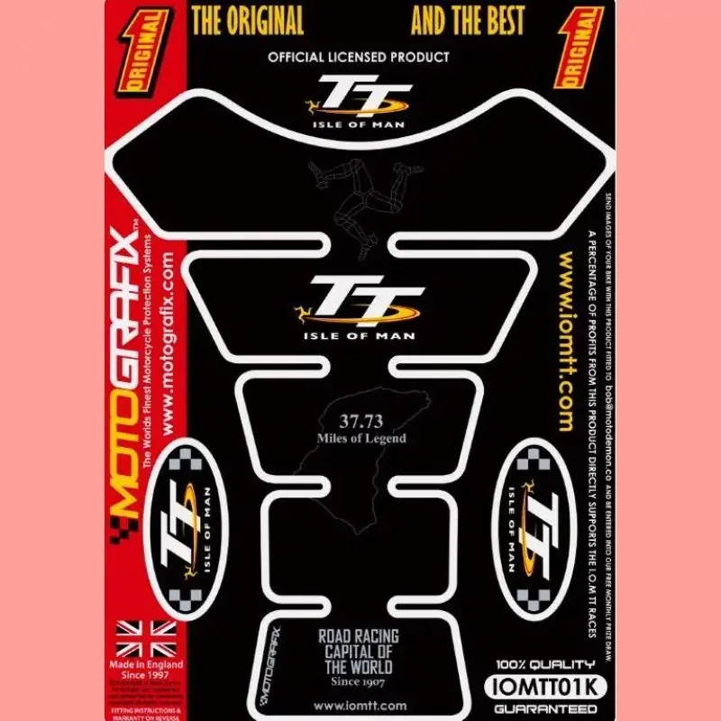 Billig Motografix Isle Of Man TT Races 3D Gel Tankpad Schutz IOMTT01K