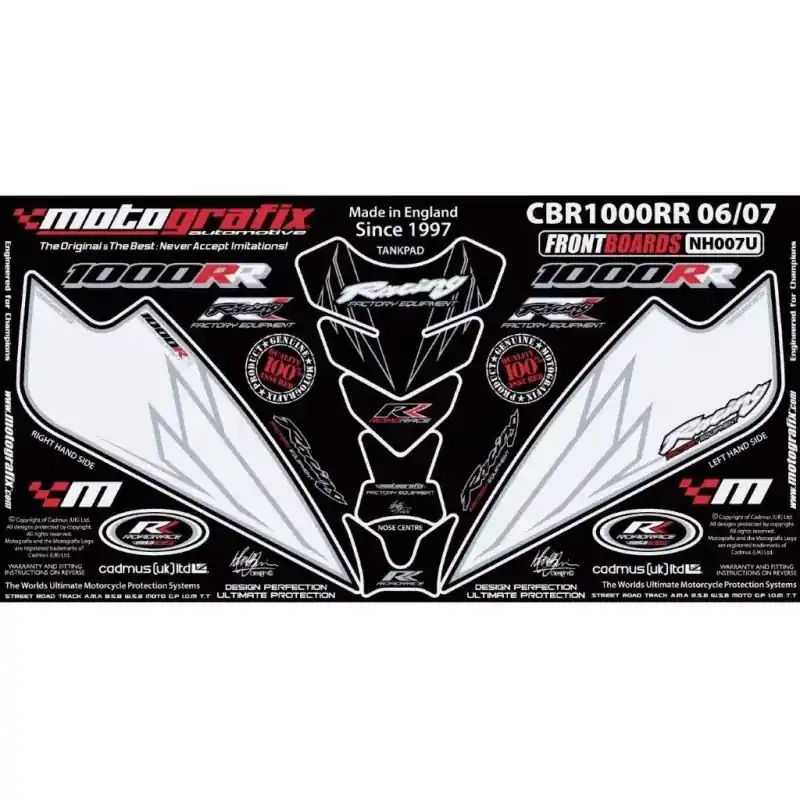Heißes Angebot Motografix Steinschlagschutz Set passend für Honda CBR 1000 RR 2006-2007