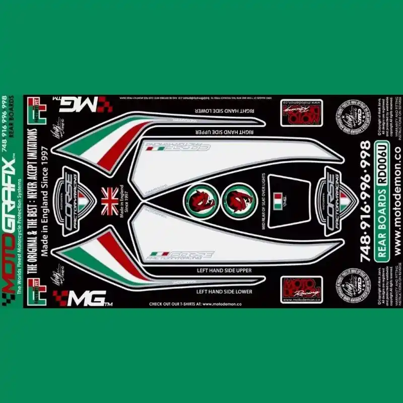 Motografix Steinschlagschutz hinten passend für Ducati 748 / 916 / 996 / 998 RD006U Preisknaller