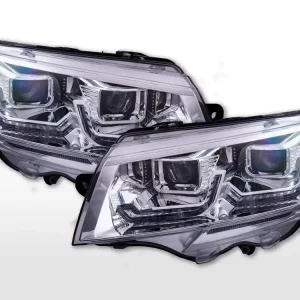 Schnäppchen LED/Halogen Scheinwerfer Set passend für VW T6 ab 2020 Chrom