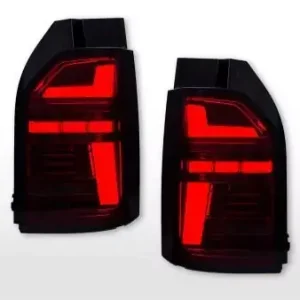 Sofort Bestellen LED Rückleuchten Set passend für VW T6 Bj. 16–19 Heckklapentür-Version rot/smoke