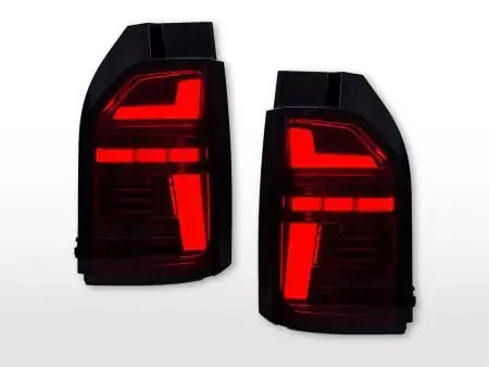 Sofort Bestellen LED Rückleuchten Set passend für VW T6 Bj. 16–19 Heckklapentür-Version rot/smoke