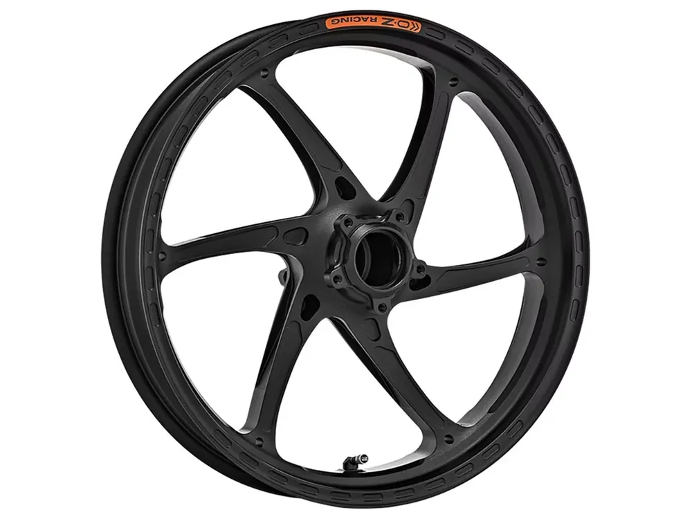 Direktkauf OZ Gass RS-A Aluminium Felge vorne schwarz matt passend für Kawasaki ZX6R & ZX10R
