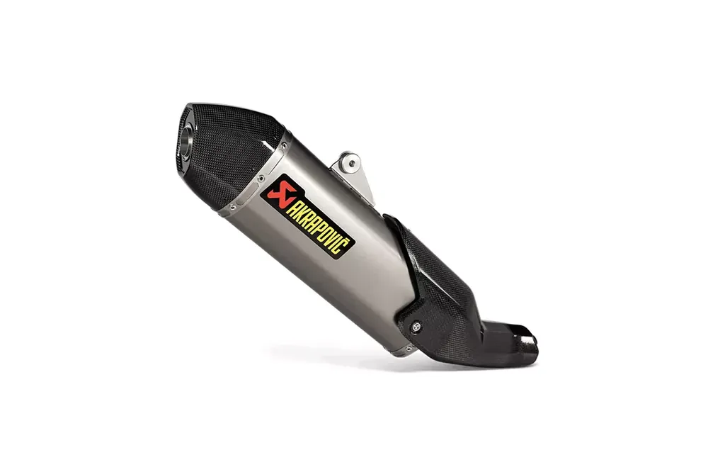 Preisreduziert Akrapovic Slip-On Line (Titanium) Auspuff passend für Ducati DesertX Typ 1X Modelljahr 2022-