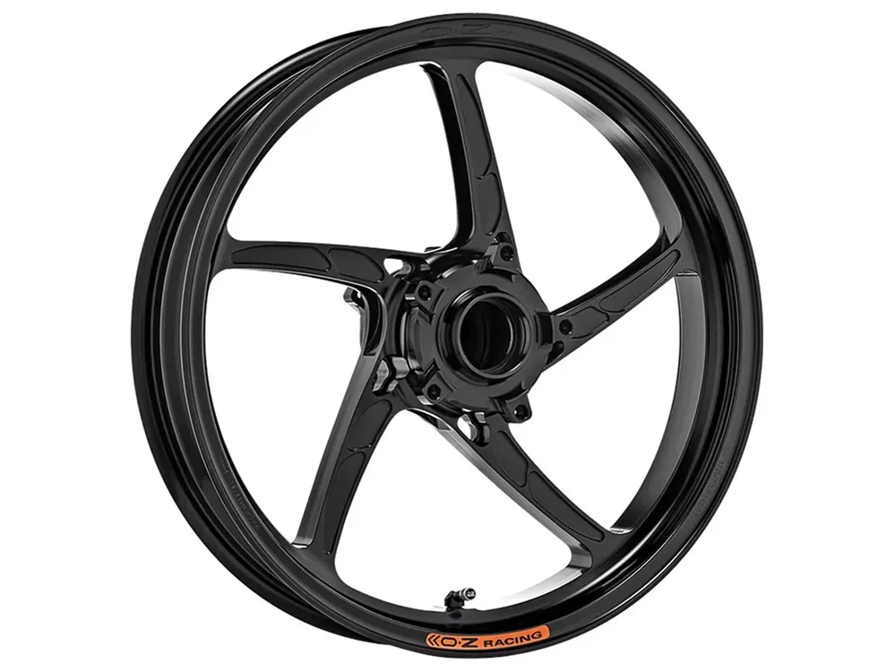 OZ Piega Aluminium Schmiedefelge vorne schwarz glänzend passend für Yamaha YZF-R6 RJ27 2017-2022 und YZF-R1/M RN32 / RN49 / RN65 2015-2023 Neue Kollektion