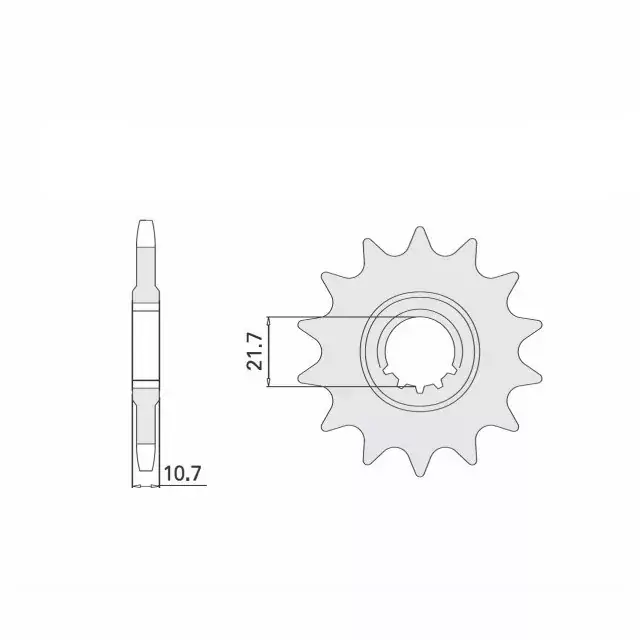Neu Im Sortiment Ritzel gummiert 15 Zähne Teilung 530 passend für Yamaha