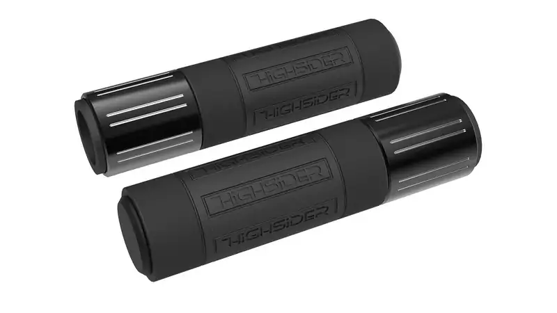 Zertifiziert HIGHSIDER Conero Griffgummi schwarz glänzend 7/8 Zoll 132 mm