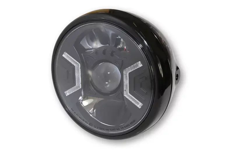 HIGHSIDER pro 7 Zoll LED Scheinwerfer Reno Typ 2 Schwarz E-geprüft Rabatt