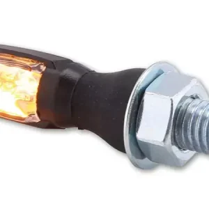 SHIN YO Spark LED Blinker Schwarz / Klarglas (Paar), vorne & hinten Schneller Versand