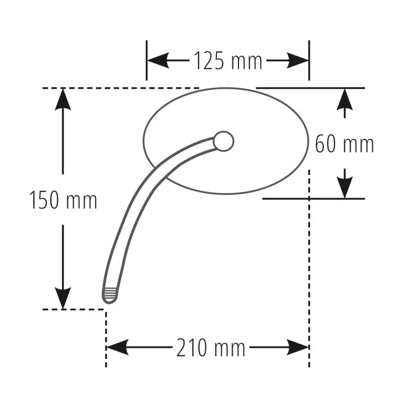 Sonderangebot SHIN YO Spiegel Schwarz Oval (Paar)