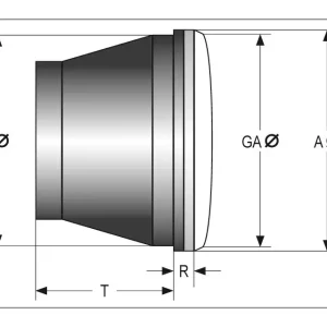 Bestpreis SHIN YO 120mm Scheinwerfereinsatz HS1 35/35W mit Standlicht, Klarglas, E-geprüft