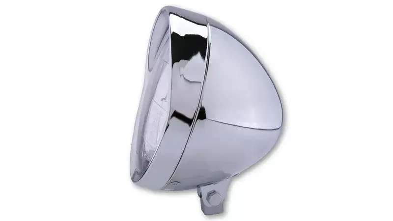 SHIN YO 6 1/2 Zoll Scheinwerfer Chrom mit Schirm passend für Cruiser Mega-Angebot