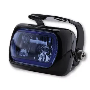 Wochenendangebot SHIN YO Nebelscheinwerfer schwarz mit blauem Glas und Halter
