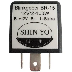 SHIN YO SY-02 Blinkrelais 3-polig 12 VDC 1–100 Watt Saisonangebot