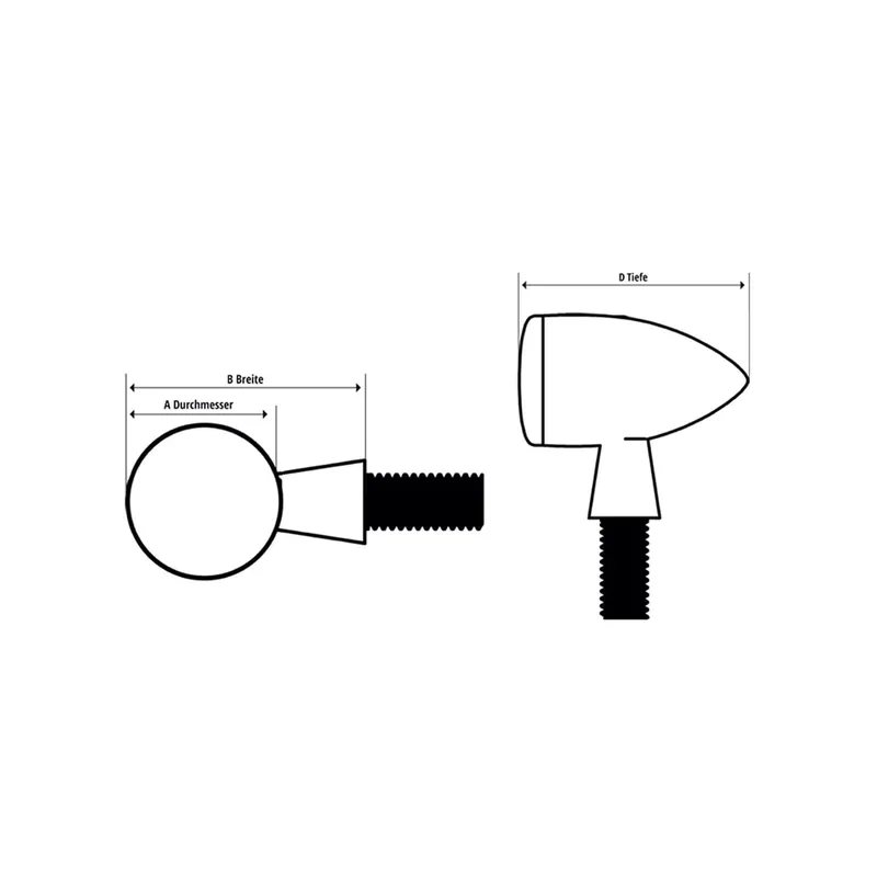Bestseller SHIN YO Micro Disc LED Blinker Schwarz/Getönt E-geprüft (Paar)