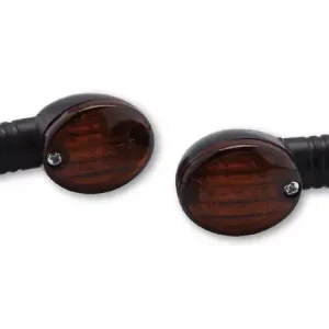 Billig SHIN YO Micro Glühlampen Mini Indicator Gehäuse Schwarz / Linse Rauchgrau-Orange (Paar), vorn & hinten