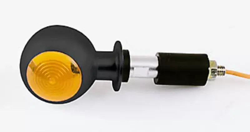 Kracherpreis SHIN YO Bulls Eye Lenkerendenblinker schwarz/orange (Paar), vorn