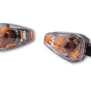 Top-Seller SHIN YO Big Peak Blinker Gehäuse Schwarz / Linse Klar, E-geprüft (Paar), Vorn & Hinten