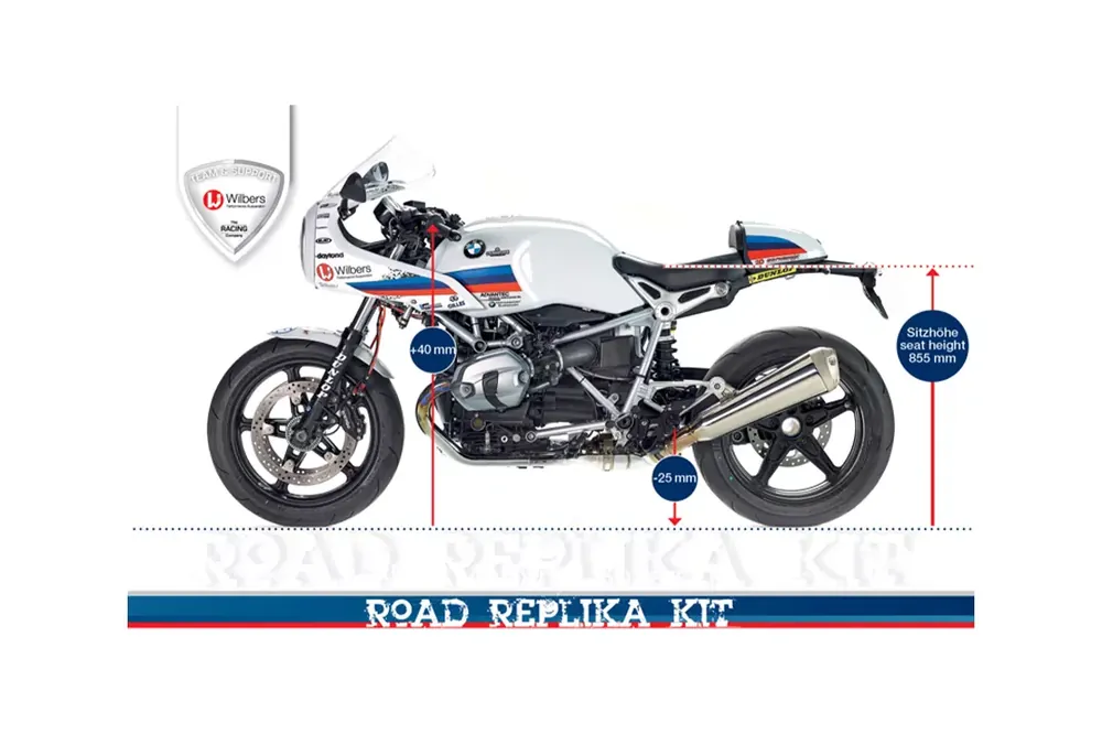 Wilbers BoxerCup Road Replika Kit passend für BMW R nineT Racer Preisknaller