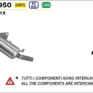Super-Preis Arrow Indy-Race Aluminium Endschalldämpfer passend für Ducati Desert X 950